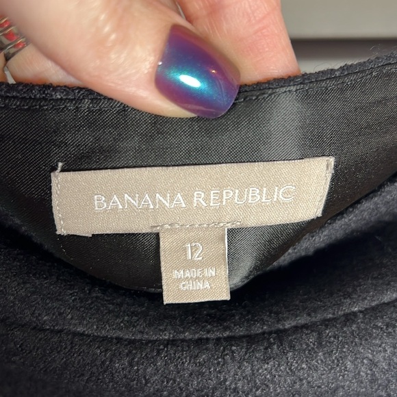 Banana Republic Wool Blend Zipper Lined Pencil Skirt Size 12 Black - Picture 5 of 8